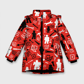 Зимняя куртка для девочек 3D с принтом ROBLOX в Екатеринбурге, ткань верха — 100% полиэстер; подклад — 100% полиэстер, утеплитель — 100% полиэстер. | длина ниже бедра, удлиненная спинка, воротник стойка и отстегивающийся капюшон. Есть боковые карманы с листочкой на кнопках, утяжки по низу изделия и внутренний карман на молнии. 

Предусмотрены светоотражающий принт на спинке, радужный светоотражающий элемент на пуллере молнии и на резинке для утяжки. | piggy | roblox | roblox games | roblox piggy | игра роблокс | пигги. | роблокс | роблокс пигги | робукс
