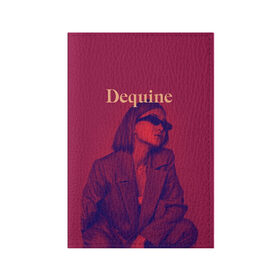 Обложка для паспорта матовая кожа с принтом Dequine в Екатеринбурге, натуральная матовая кожа | размер 19,3 х 13,7 см; прозрачные пластиковые крепления | dequine | vishnya | вишня | данеля садыкова | деквин | декуин | дэквин