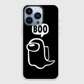 Чехол для iPhone 13 Pro с принтом BOO (Among Us) в Екатеринбурге,  |  | among | among us | boo | crewmate | game | ghost | impistor | space | us | vote | бу | буу | выживший | игра | космос | невиновный | предатель | приведение | призрак | самозванец