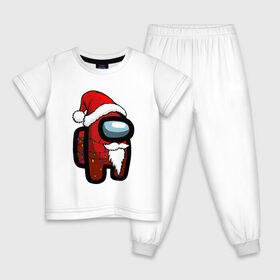Детская пижама хлопок с принтом Among Us в Екатеринбурге, 100% хлопок |  брюки и футболка прямого кроя, без карманов, на брюках мягкая резинка на поясе и по низу штанин
 | 2021 | 21 | 2k21 | among | among us | christmas | crewmate | game | impistor | new | santa | snow | space | us | vote | year | выживший | год | дед | игра | клаус | космос | мороз | невиновный | новый | предатель | рождество | самозванец | сант