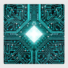 Магнитный плакат 3Х3 с принтом Схема в Екатеринбурге, Полимерный материал с магнитным слоем | 9 деталей размером 9*9 см | background | board | chip | circuit | processor | texture | плата | процессор | схема | текстура | фон | чип