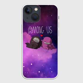 Чехол для iPhone 13 mini с принтом Among Us Love (Z) в Екатеринбурге,  |  | among us | among us 2 | amongus | fortegreen | impostor | innersloth | medbay | амонгус | джейсон вурхиз | клан шляпок | предатель | самозванец | среди нас | стэн пайнс | чумной доктор