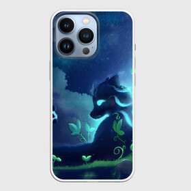 Чехол для iPhone 13 Pro с принтом Панда и лиса в Екатеринбурге,  |  | 2021 | гирлянда | звезды | лес | лиса | лиса и лес | лисенок | лисичка | лисы | небо | новый год | ночное небо | облако | панда | панды | с лесой | с лисенком | с лисичкой | с лисой | с пандой | фауна