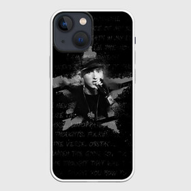 Чехол для iPhone 13 mini с принтом Eminem в звезде в Екатеринбурге,  |  | Тематика изображения на принте: eminem | eminm | marshall bruce mathers iii | slim shady | маршалл брюс мэтерс iii | рэпер | слим шейди | эминем