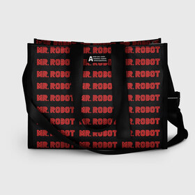 Сумка-шоппер 3D с принтом Mr Robot в Екатеринбурге, 100% полиэстер | застегивается на металлическую кнопку; внутренний карман застегивается на молнию. Стенки укреплены специальным мягким материалом, чтобы защитить содержимое от несильных ударов
 | allsafe | darlene | e corp | elliot | evil corp | fsociety | mr robot | serial | алсэйф | дарлин | карли чайкин | корпорация зла | мистер робот | монополия | нафих общество | рами малек | сериал | сериалы | хакер | элиот | эллиот