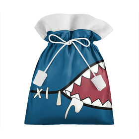 Подарочный 3D мешок с принтом Акула gawr gura в Екатеринбурге, 100% полиэстер | Размер: 29*39 см | baby shark | gawr gura | акула | акуленок | акулы | с акулами | с акулой | челюсти