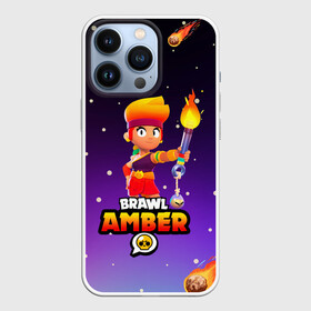 Чехол для iPhone 13 Pro с принтом BRAWL STARS AMBER. в Екатеринбурге,  |  | Тематика изображения на принте: 8 bit | amber | brawl stars | colette | crow | gale | leon | max | mecha | mecha crow | mr.p | sally leon | shark | tara | virus 8 bit | werewolf leon | акула | амбер | берли | бравл старс | ворон | коллет | макс | оборотень