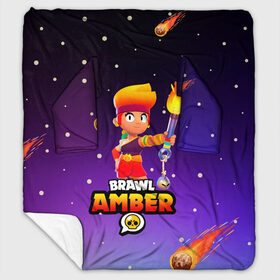 Плед с рукавами с принтом BRAWL STARS AMBER в Екатеринбурге, 100% полиэстер | Закругленные углы, все края обработаны. Ткань не мнется и не растягивается. Размер 170*145 | Тематика изображения на принте: 8 bit | amber | brawl stars | colette | crow | gale | leon | max | mecha | mecha crow | mr.p | sally leon | shark | tara | virus 8 bit | werewolf leon | акула | амбер | берли | бравл старс | ворон | коллет | макс | оборотень