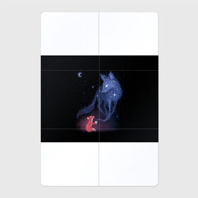 Магнитный плакат 2Х3 с принтом Лиса и ее дух в Екатеринбурге, Полимерный материал с магнитным слоем | 6 деталей размером 9*9 см | fox | moon | stars | дух | звезды | лес | леса | лиса | лиса и лес | лисичка | лисичка в лесу | лисички в космосе | лисы | луна | небо | ночное небо | с лисами | темнота