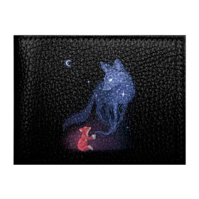 Обложка для студенческого билета с принтом Лиса и ее дух в Екатеринбурге, натуральная кожа | Размер: 11*8 см; Печать на всей внешней стороне | fox | moon | stars | дух | звезды | лес | леса | лиса | лиса и лес | лисичка | лисичка в лесу | лисички в космосе | лисы | луна | небо | ночное небо | с лисами | темнота