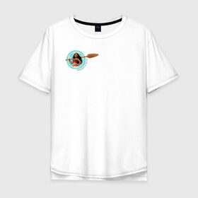 Мужская футболка хлопок Oversize с принтом Daughter of the Sea в Екатеринбурге, 100% хлопок | свободный крой, круглый ворот, “спинка” длиннее передней части | moana | vdzajul