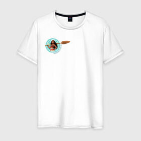 Мужская футболка хлопок с принтом Daughter of the Sea в Екатеринбурге, 100% хлопок | прямой крой, круглый вырез горловины, длина до линии бедер, слегка спущенное плечо. | moana | vdzajul