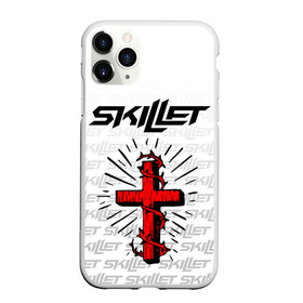 Чехол для iPhone 11 Pro Max матовый с принтом SKILLET в Екатеринбурге, Силикон |  | skillet | skillet 2020 | skillet hero | skillet monster | skillet rose | группа skillet | скелет