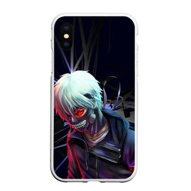 Чехол для iPhone XS Max матовый с принтом Токийский Гуль в Екатеринбурге, Силикон | Область печати: задняя сторона чехла, без боковых панелей | anime | render | tokyo ghoul | аниме | кен канеки | маска | токийский гуль | человек в маске