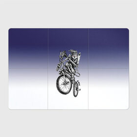 Магнитный плакат 3Х2 с принтом BMX в Екатеринбурге, Полимерный материал с магнитным слоем | 6 деталей размером 9*9 см | bike | bmx | bones | eyes | jaw | skeleton | skull | sport | велосипед | кости | пасть | скелет | спорт | череп