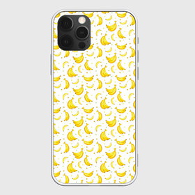Чехол для iPhone 12 Pro Max с принтом Банановый рай в Екатеринбурге, Силикон |  | Тематика изображения на принте: bananas | circle | fruit | pattern | бананы | кружок | узор | фрукт