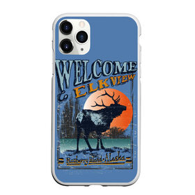 Чехол для iPhone 11 Pro Max матовый с принтом Аляска в Екатеринбурге, Силикон |  | Тематика изображения на принте: аляска | дикая природа | дикие животные. | звери | олени | природа | рога