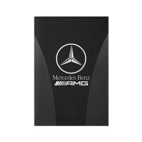 Обложка для паспорта матовая кожа с принтом MERCEDES-BENZ в Екатеринбурге, натуральная матовая кожа | размер 19,3 х 13,7 см; прозрачные пластиковые крепления | Тематика изображения на принте: mercedes | mercedes benz | авто | автомобиль | логотип | марка | машина | мерин | мерс | мерседес | надпись | текстура