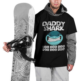 Накидка на куртку 3D с принтом Daddy shark в Екатеринбурге, 100% полиэстер |  | baby shark | daddy shark | family shark | grandma shark | grandpa shark | mommy shark | бабушка акула | дедушка акула | мама акула | отец акула | ребенок акула | семья акул