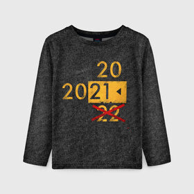 Детский лонгслив 3D с принтом 2022 не БУДЕТ в Екатеринбурге, 100% полиэстер | длинные рукава, круглый вырез горловины, полуприлегающий силуэт
 | 2020 год мем | асфальт | мем про апокалипсис | мем про конец света | новый год