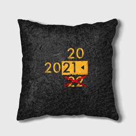 Подушка 3D с принтом 2022 не БУДЕТ в Екатеринбурге, наволочка – 100% полиэстер, наполнитель – холлофайбер (легкий наполнитель, не вызывает аллергию). | состоит из подушки и наволочки. Наволочка на молнии, легко снимается для стирки | Тематика изображения на принте: 2020 год мем | асфальт | мем про апокалипсис | мем про конец света | новый год