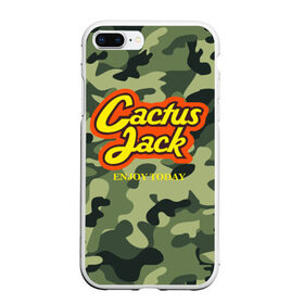 Чехол для iPhone 7Plus/8 Plus матовый с принтом Cactus Jack в Екатеринбурге, Силикон | Область печати: задняя сторона чехла, без боковых панелей | reeses puffs | travis scott | джэк | кактус | трэвис скотт