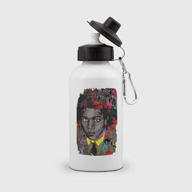 Бутылка спортивная с принтом Jean Michel Basquiat в Екатеринбурге, металл | емкость — 500 мл, в комплекте две пластиковые крышки и карабин для крепления | Тематика изображения на принте: art | eyes | guy | jean michel basquiat | глаза | жан мишель баския | искусство | парень