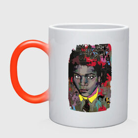 Кружка хамелеон с принтом Jean Michel Basquiat в Екатеринбурге, керамика | меняет цвет при нагревании, емкость 330 мл | Тематика изображения на принте: art | eyes | guy | jean michel basquiat | глаза | жан мишель баския | искусство | парень