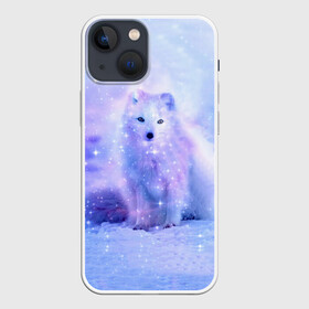 Чехол для iPhone 13 mini с принтом Полярная Лисица в Екатеринбурге,  |  | 2021 | белка | детская | единорог | енот | животное | зверь | лиса | лисенок | лисица | медведь | милый зверек | новогодняя | песец | подарок | прикольная | рождество | с новым годом | сказка | снег
