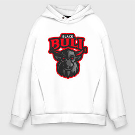 Мужское худи Oversize хлопок с принтом Black Bull в Екатеринбурге, френч-терри — 70% хлопок, 30% полиэстер. Мягкий теплый начес внутри —100% хлопок | боковые карманы, эластичные манжеты и нижняя кромка, капюшон на магнитной кнопке | 2020 | 2021 | bull | bulls | claus | cow | ox | santa | буйвол | бычок | год быка | дед мороз | деревня | животные | зима | корова | коррида | матадор | новый год | праздник | рог | рога | рогатый | санта клаус | символ | скот