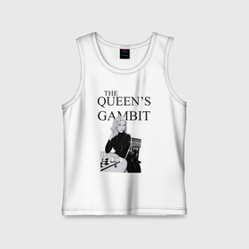 Детская майка хлопок с принтом the queens gambit в Екатеринбурге,  |  | the queens gambit | нетфликс | сериал | ход королевы