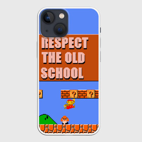 Чехол для iPhone 13 mini с принтом Марио в Екатеринбурге,  |  | mario | pixelart | видеоигры | марио | ретро | старая школа | старые игры