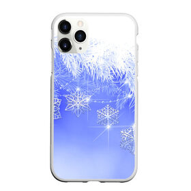 Чехол для iPhone 11 Pro Max матовый с принтом Новогоднее в Екатеринбурге, Силикон |  | год | елка | иней | новый | рождество | снежинки