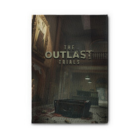 Обложка для автодокументов с принтом The Outlast Trials в Екатеринбурге, натуральная кожа |  размер 19,9*13 см; внутри 4 больших “конверта” для документов и один маленький отдел — туда идеально встанут права | Тематика изображения на принте: game | games | horror | outlast | the outlast trials | аутласт | аутласт триалс | игра | игры | ужасы | хоррор