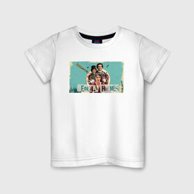 Детская футболка хлопок с принтом Энола Холмс в Екатеринбурге, 100% хлопок | круглый вырез горловины, полуприлегающий силуэт, длина до линии бедер | Тематика изображения на принте: 