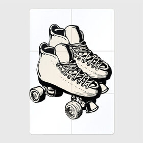 Магнитный плакат 2Х3 с принтом Ролики в Екатеринбурге, Полимерный материал с магнитным слоем | 6 деталей размером 9*9 см | арт | кроссовки | обувь | рисунок | ролики | шнурки