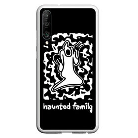 Чехол для Honor P30 с принтом Haunted Family / Kizaru в Екатеринбурге, Силикон | Область печати: задняя сторона чехла, без боковых панелей | born to trap | ghost | haunted family | кизару | хорошая работа олег