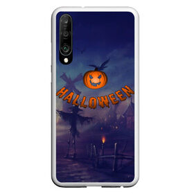 Чехол для Honor P30 с принтом Halloween Pumpkin в Екатеринбурге, Силикон | Область печати: задняя сторона чехла, без боковых панелей | halloween | halloween  pumpkin | pumpkin | хэллоуин | хэллоуин тыква