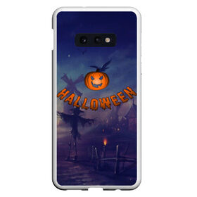 Чехол для Samsung S10E с принтом Halloween Pumpkin в Екатеринбурге, Силикон | Область печати: задняя сторона чехла, без боковых панелей | halloween | halloween  pumpkin | pumpkin | хэллоуин | хэллоуин тыква