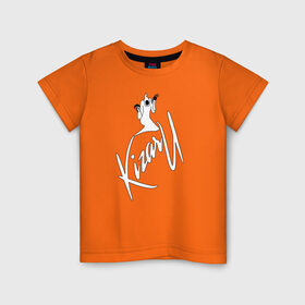 Детская футболка хлопок с принтом Haunted Family (лейбл Kizaru) в Екатеринбурге, 100% хлопок | круглый вырез горловины, полуприлегающий силуэт, длина до линии бедер | Тематика изображения на принте: 