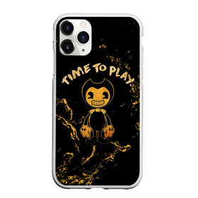 Чехол для iPhone 11 Pro матовый с принтом Bendy And The Ink Machine в Екатеринбурге, Силикон |  | Тематика изображения на принте: bendy | bendy and the ink machine | бенди | бени | бенни | бэнди | детская | детям | игра | капли | компьютерная игра | краска | машина | подтеки | ужастик | чернила | чернильная