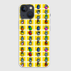 Чехол для iPhone 13 mini с принтом Among Us в Екатеринбурге,  |  | among us | impostor | sus | амонг ас | амонг ус | амонгас | амонгус | астронавт | белый | желтый | зеленый | игра | космонавт | космос | красный | оранжевый | предатель | призрак | самозванец | синий | среди нас