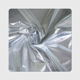Магнит виниловый Квадрат с принтом Фольга в Екатеринбурге, полимерный материал с магнитным слоем | размер 9*9 см, закругленные углы | fashion | foil | texture | vanguard | авангард | мода | текстура | фольга