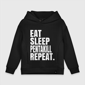 Детское худи Oversize хлопок с принтом EAT SLEEP PENTAKILL REPEAT в Екатеринбурге, френч-терри — 70% хлопок, 30% полиэстер. Мягкий теплый начес внутри —100% хлопок | боковые карманы, эластичные манжеты и нижняя кромка, капюшон на магнитной кнопке | ahri | akali | ashe | carry | darius | draven | eat | eat sleep pentakill repeat | ezreal | fizz | galio | game | garen | jax | jhin | jinx | kill | league of legends | lol | penta | pentakill | repeat | sleep | игра |