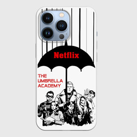 Чехол для iPhone 13 Pro с принтом The Umbrella Academy Season 3 в Екатеринбурге,  |  | Тематика изображения на принте: netflix | rain | superheroes | the umbrella academy | tv series | umbrella | академия амбрелла | дождь | зонтик | нетфликс | сериал | супергерои