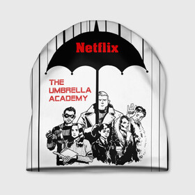 Шапка 3D с принтом The Umbrella Academy Season 3 в Екатеринбурге, 100% полиэстер | универсальный размер, печать по всей поверхности изделия | Тематика изображения на принте: netflix | rain | superheroes | the umbrella academy | tv series | umbrella | академия амбрелла | дождь | зонтик | нетфликс | сериал | супергерои