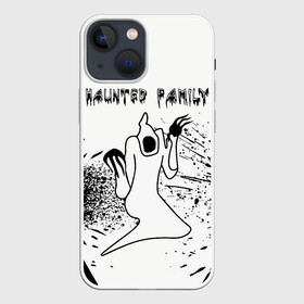 Чехол для iPhone 13 mini с принтом KIZARU: HAUNTED FAMILY. в Екатеринбурге,  |  | born to trap | haunted family | kizaru | rep | кизару | музыка | олег нечипоренко | репер | рэп | хантед фэмили