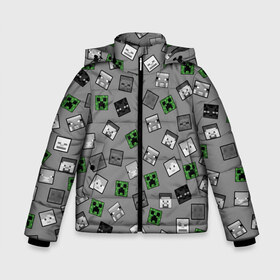 Зимняя куртка для мальчиков 3D с принтом Minecraft в Екатеринбурге, ткань верха — 100% полиэстер; подклад — 100% полиэстер, утеплитель — 100% полиэстер | длина ниже бедра, удлиненная спинка, воротник стойка и отстегивающийся капюшон. Есть боковые карманы с листочкой на кнопках, утяжки по низу изделия и внутренний карман на молнии. 

Предусмотрены светоотражающий принт на спинке, радужный светоотражающий элемент на пуллере молнии и на резинке для утяжки | alex | creeper | minecraft | steve | алекс | блок | вызыватель | зомби | игра | крипер | майнкрафт | победитель | приключения | свинья | стив