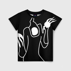 Детская футболка 3D с принтом Haunted Family в Екатеринбурге, 100% гипоаллергенный полиэфир | прямой крой, круглый вырез горловины, длина до линии бедер, чуть спущенное плечо, ткань немного тянется | haunted family | kizaru | rap | кизару | рэп | хип хоп