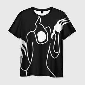 Мужская футболка 3D с принтом Haunted Family в Екатеринбурге, 100% полиэфир | прямой крой, круглый вырез горловины, длина до линии бедер | Тематика изображения на принте: haunted family | kizaru | rap | кизару | рэп | хип хоп